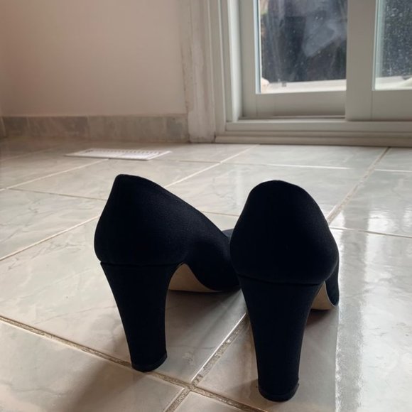 Pancaldi Black Satin Pumps - Made in Italy - Picture 4 of 5